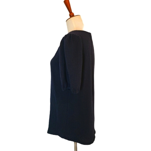 Green Envelope V Neck Short Sleeve Cotton Blouse Top Small NWT - Picture 6 of 9